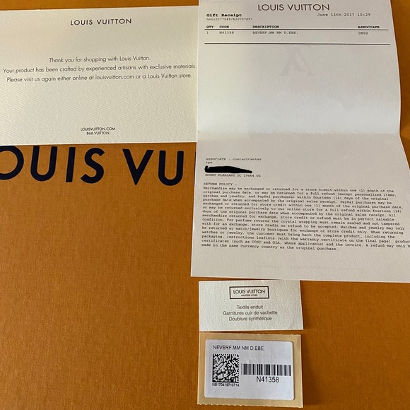 AUTHENTIC - Louis Vuitton Neverfull MM - Picture 8 of 8